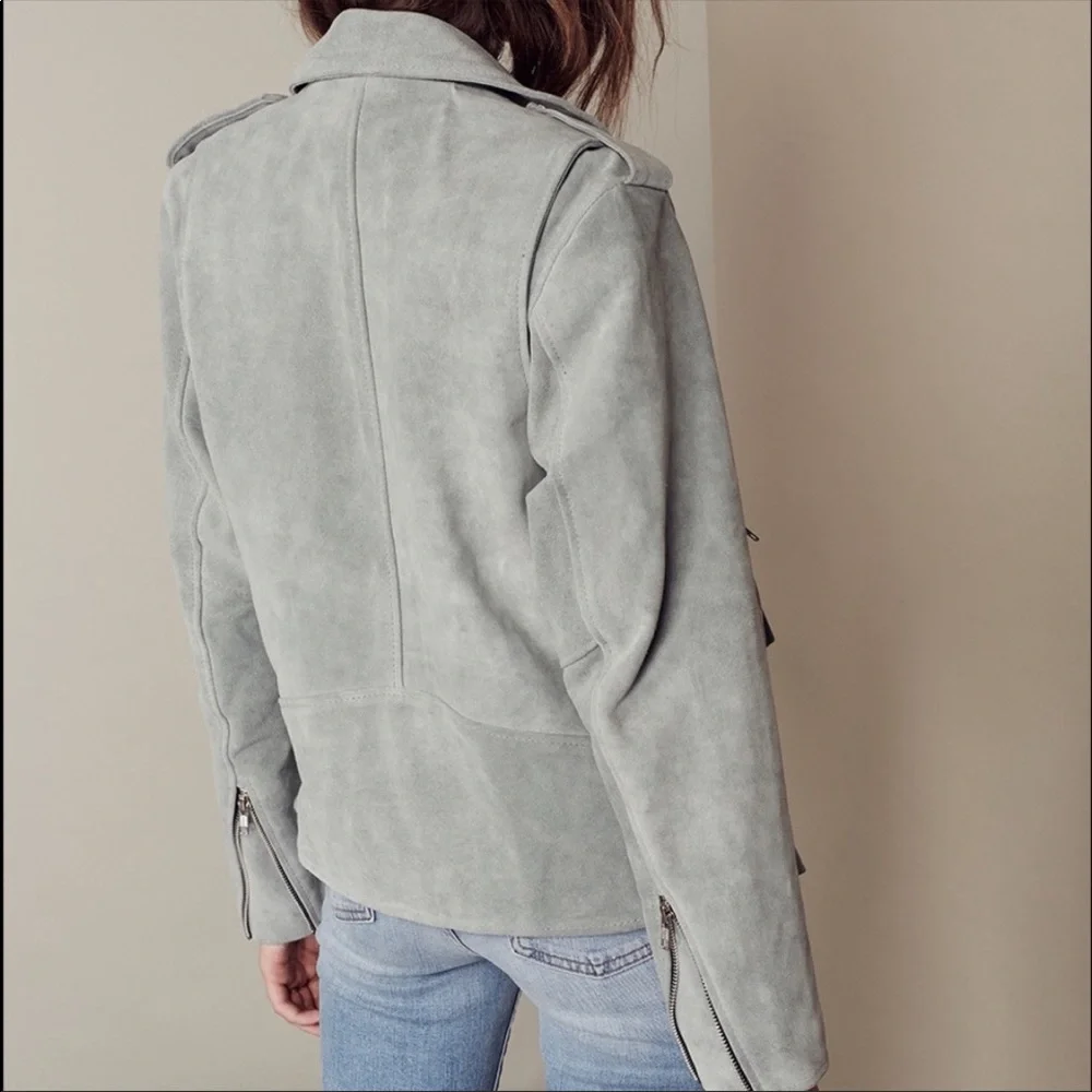 For Love & Lemons XS Understated Leather Jacket - Picture 3 of 8